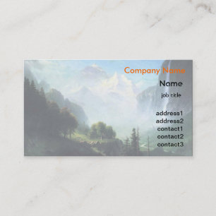 Tarjeta De Visita Albert Bierstadt staubbach cae cerca de lauterbrun