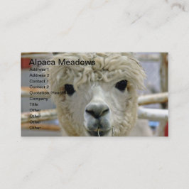 Tarjeta De Visita Albornoces de Alpaca