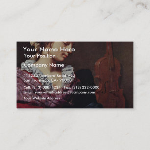Tarjeta De Visita Alegoría de la música de Lippi Lorenzo
