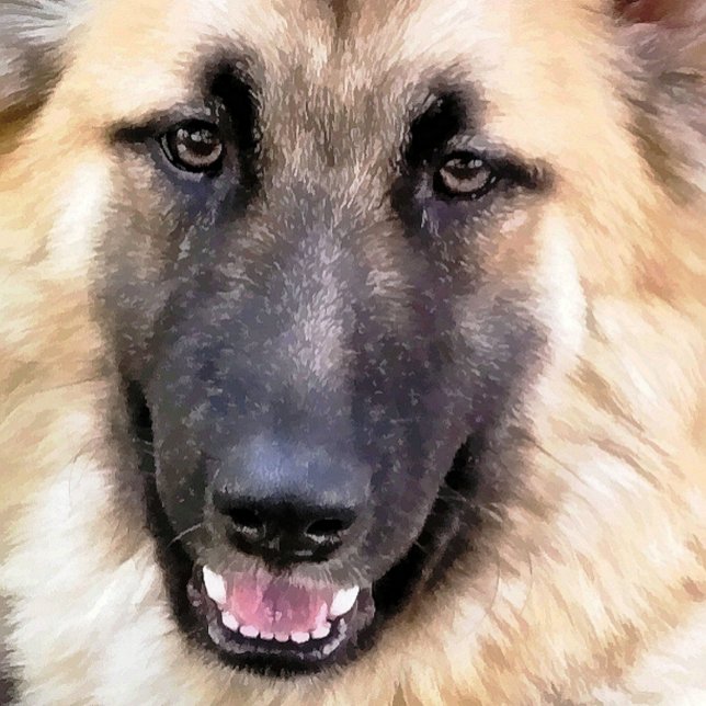 TARJETA DE VISITA ALEMÁN SHEPHERD DOG (A soft watercolour design of a beautiful German Shepherd/Alsatian dog.)