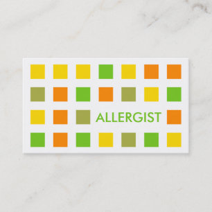Tarjeta De Visita ALERGISTA (cuadrados mod)