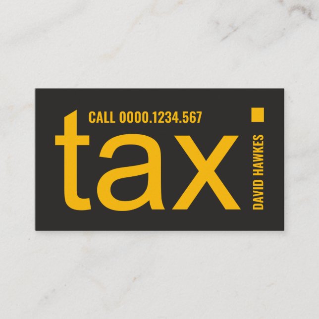 Tarjeta De Visita Alfabetos intrépidos grandes del TAXI del (Anverso)