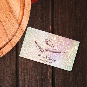Tarjeta De Visita alfiler y bizcocho de bizcocho Holograma de panade