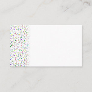 Tarjeta De Visita Alfileres de coser modista sastre costurera blanca