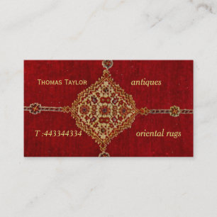 Tarjeta De Visita alfombra persa antigua