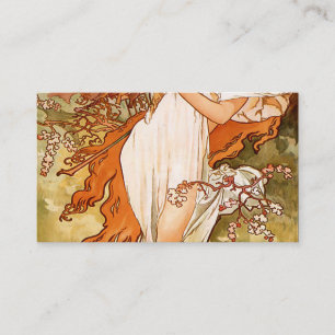 Tarjeta De Visita Alfons Mucha - 1896 - Primavera