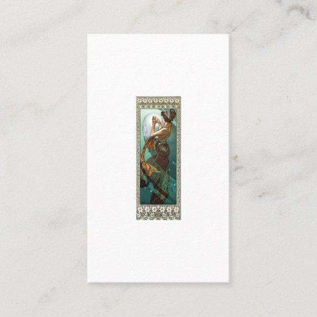 Tarjeta De Visita alfons mucha North Star (Anverso)