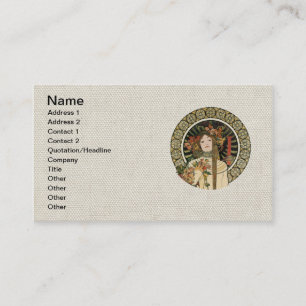 Tarjeta De Visita Alfonse Mucha Trappistine Nouveau