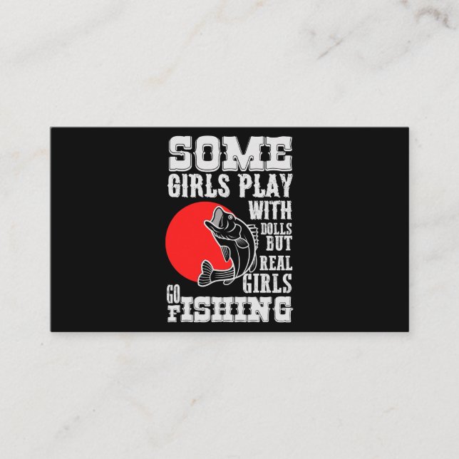 Tarjeta De Visita Algunos Chicas Juegan Con Muñecas Chica Real Ir A  (Anverso)