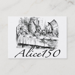 Tarjeta De Visita Alice150 Alicia en el 150o aniversario del país d