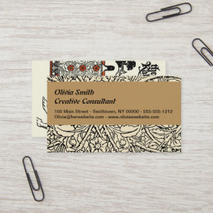 Tarjeta De Visita Alice Conejo Blanco Clásico Wonderland 