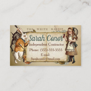 Tarjeta De Visita Alice In Wonderland Business Card