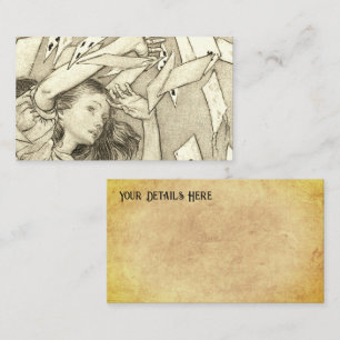 Tarjeta De Visita Alice In Wonderland Lewis Carroll Rackham