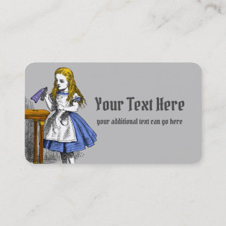 Tarjeta De Visita Alicia en el país de las maravillas