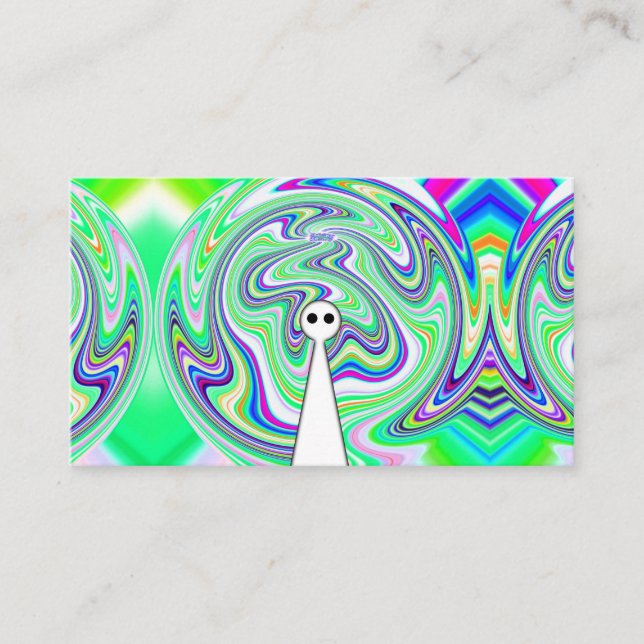 Tarjeta De Visita Alien fantasma (Añadir palabras) (Anverso)