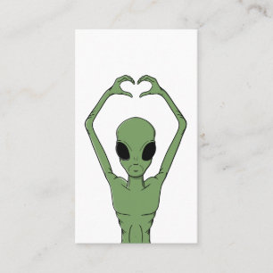Tarjeta De Visita Alien Heart Pose