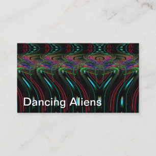 Tarjeta De Visita Alienígenas bailando (puedes cambiar las palabras)