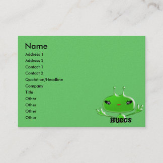Tarjeta De Visita Aliens Huggs