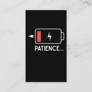 Tarjeta De Visita Aliento Recién nacido de batería baja para mamá