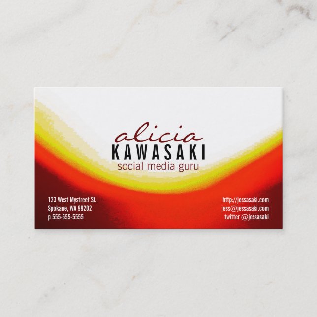 Tarjeta De Visita Alight de foto (Anverso)