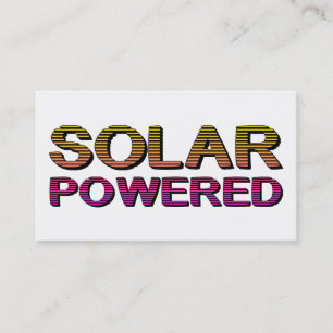 Tarjeta De Visita alimentado por energía solar