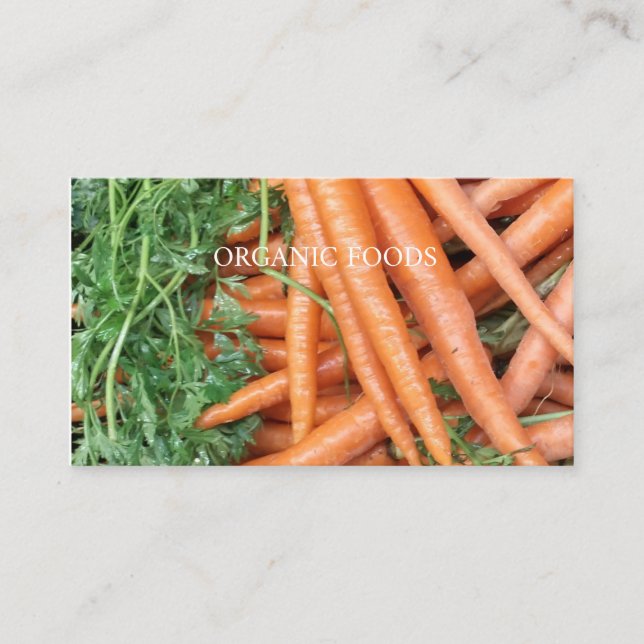 Tarjeta De Visita Alimentos orgánicos (Anverso)