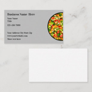 Tarjeta De Visita Alimentos para ensaladas Tema vegetariano