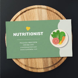 Tarjeta De Visita Alimentos Saludables - Nutricionista