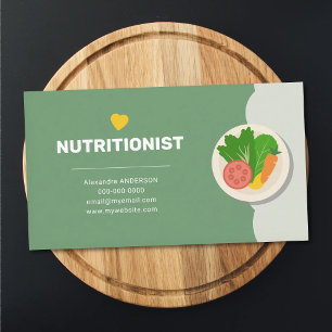 Tarjeta De Visita Alimentos Saludables - Nutricionista
