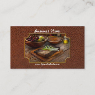 Tarjeta De Visita Alimentos - Verdura - Variedad de jardín