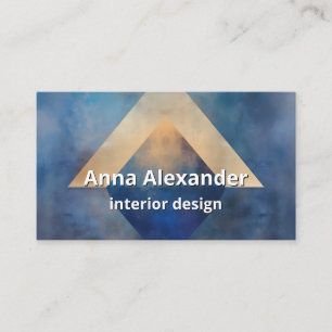 Tarjeta De Visita Alineación Interna Diseño Mínimo