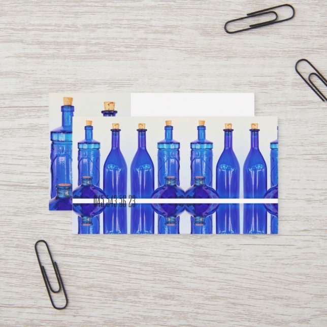 Tarjeta de visita alineada tapada con corcho (Anverso/Reverso In Situ)