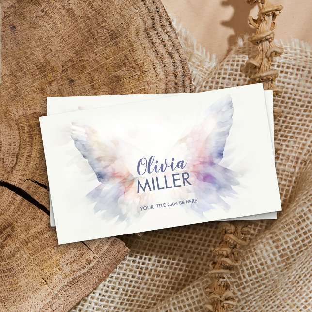 Tarjeta De Visita Alitas de mariposa - abstracto pastel suave (Subido por el creador)