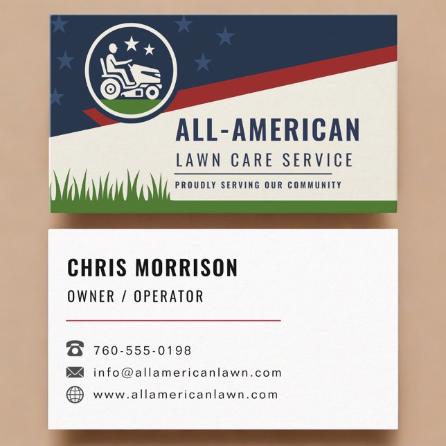 Tarjeta De Visita All-American Lawn and Landscaping (Subido por el creador)