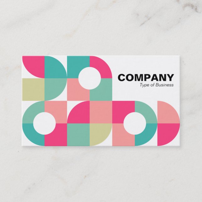 Tarjeta De Visita All Geometric v8 Business Card (Anverso)