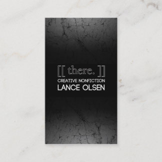 Tarjeta De Visita [[allí. ]]: NONFICTION CREATIVO POR LA LANZA OLSEN