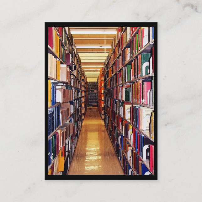 Tarjeta De Visita Almacenes de biblioteca ATC (Anverso)