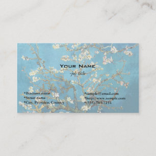 Tarjeta De Visita Almendro en flor de Vincent van Gogh.