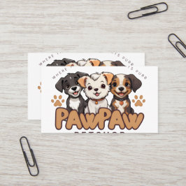 Tarjeta De Visita Almohada de lanzamiento Amantes de perros lindos "