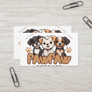 Tarjeta De Visita Almohada de lanzamiento Amantes de perros lindos "
