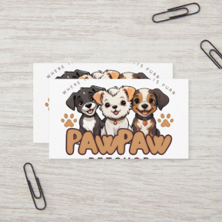 Tarjeta De Visita Almohada de lanzamiento Amantes de perros lindos "
