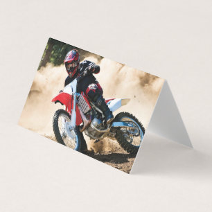 Tarjeta De Visita almohada de lanzamiento de motocross