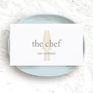 Tarjeta De Visita Alojamiento culinario del logotipo del chef person