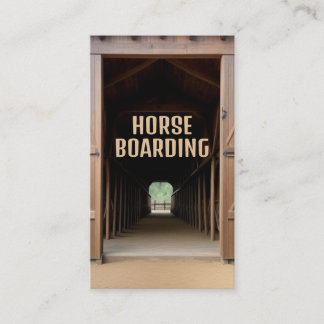 Tarjeta De Visita Alojamiento de Caballos