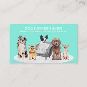 Tarjeta De Visita Alojamiento de mascotas para perros en casa