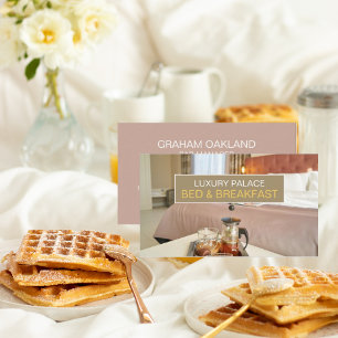 Tarjeta De Visita Alojamiento elegante para alojamiento y desayuno