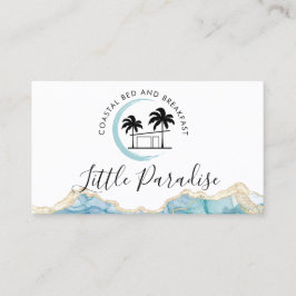 Tarjeta De Visita alojamiento y desayuno alquiler costero palmera be