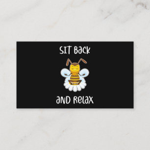 Tarjeta De Visita Alojarse En El Bee Yoga Y Relajarse