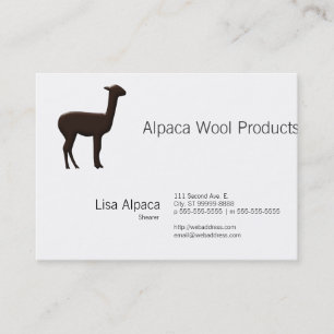 Tarjeta De Visita Alpaca