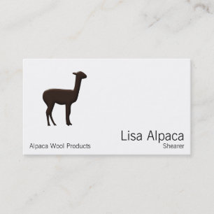 Tarjeta De Visita Alpaca